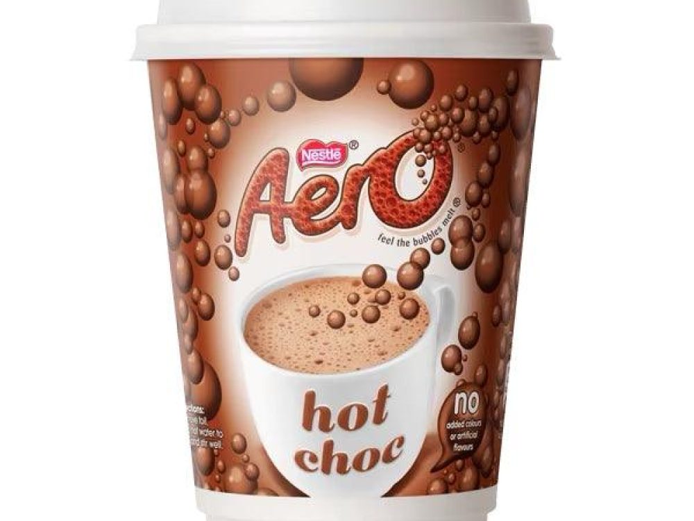 Nescafe & Go – Aero Hot Chocolate – 12oz Foil Sealed Drinks (Pack of 8 Cups)