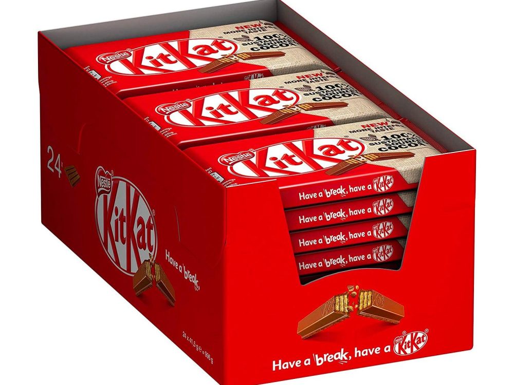 Kit Kat 4-Finger Bars – 41.5g (Box of 24)