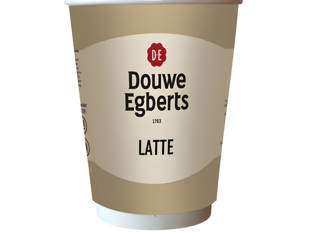 12oz Foil Sealed Drinks – Douwe Egberts Latte – Nescafe & Go Compatible (Pack of 10 Cups)