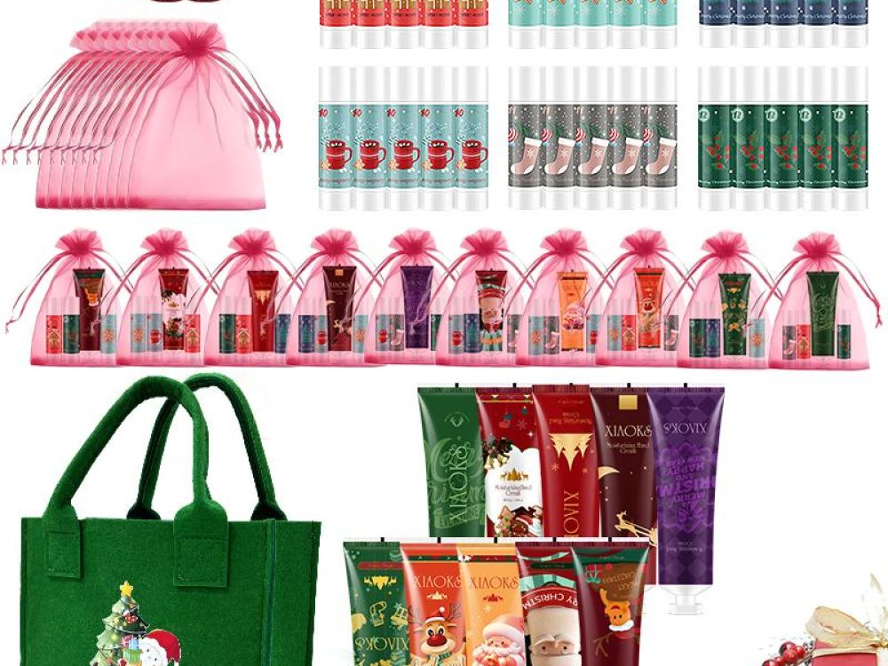 [Sixty Christmas presents. ]- Christmas themed packs,Super Skincare Gift Pack, including: cleansing mousse, wash and care, oral spray, soap, hair mask, toothpaste